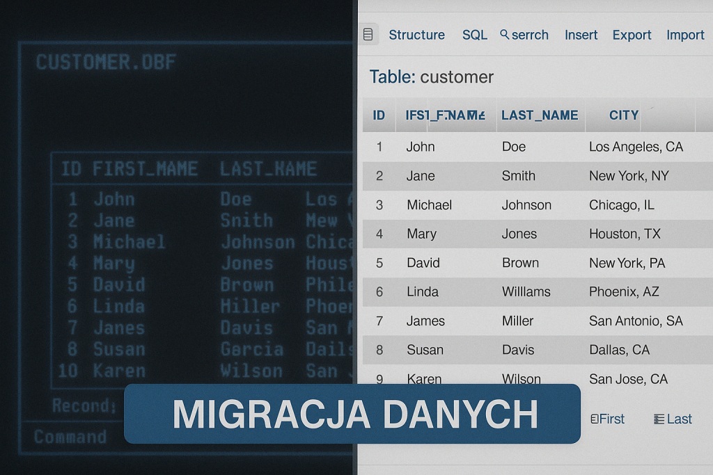 migracja bazy danych
